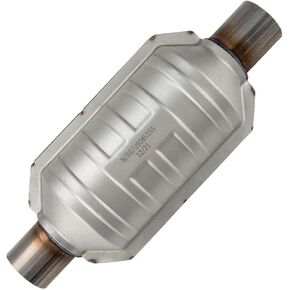 KAX 2" Catalytic Converter fit for 2 Inch Inlet/Outlet Universal Catalytic Converter High Performance Stainless Steel 1PC (EPA Compliant)