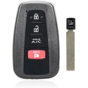 New Remote Car Key Fob Replacement for 2017/2018/2019/2020 Toyota Prius Prime with FCC ID: HYQ14FBE(OE# 89904-47460)