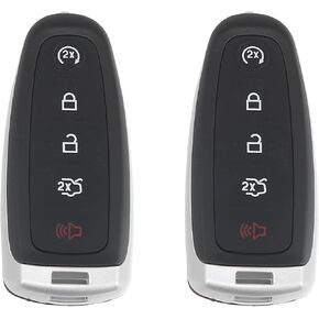 X AUTOHAUX 2 قطعة 315 ميجاهرتز M3N5WY8609 بديل ذكي للقرب بدون مفتاح مفتاح التحكم عن بعد لفورد إيدج إكسبلورر 2011-2015 لينكولن MKS MKT MKX Navigator 5 أزرار مع مفتاح الباب