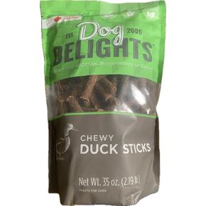 Dog Delights Chewy Duck Sticks, 35 Ounce (2.19 lb.)