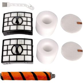 Replacement Filters Brush Roll Kit Compatible with Shark APEX AZ1002 AX950 AX951 AX952, Including Tufting Roller Brush HEPA Filters Foam Felt Filters Cleaning Tool