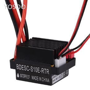 ESC Brushed 320A,Waterproof Professional Electronic Speed Controller Two Way,RC Accessory Suitable for RC Cars Model and Ship Boats Multifunction Servo Tester