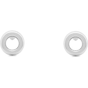 Boma Jewelry Sterling Silver Open Circle Stud Earrings