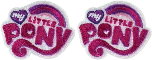 Simplicity 19320100165 My Little Pony Logo Iron On Applique Patch for Clothes, Backpacks, and Accessories, 2.5" W x 2" L in Saudi Arabia