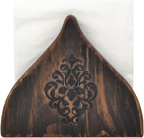 مياو جين حامل المناديل الخشبية حامل الأنسجة مزرعة حامل مناديل المطبخ طاولة طعام الجدول الديكور مقهى مطعم قطرة شكل الديكور العمودي in Kuwait