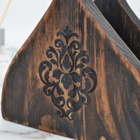 مياو جين حامل المناديل الخشبية حامل الأنسجة مزرعة حامل مناديل المطبخ طاولة طعام الجدول الديكور مقهى مطعم قطرة شكل الديكور العمودي in Kuwait