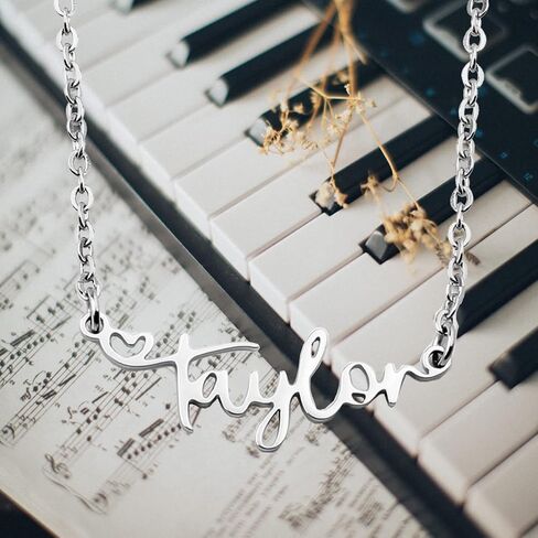 TS Necklace Reputation Singer Signature Necklace Singer Gift for Fans Music Lover Gift in Saudi Arabia