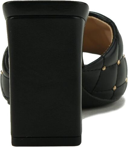 Soda JELLO ~ Women Slip On Diamond Quilted Stud Gem Jewel Fashion Flat Heel Sandal in Kuwait