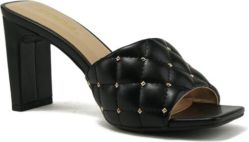 Soda JELLO ~ Women Slip On Diamond Quilted Stud Gem Jewel Fashion Flat Heel Sandal in Kuwait