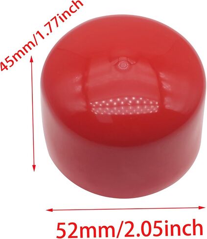 FDXGYH 4 Pcs 1.98-Inch Bearing Bars Cover Bearing Rubber Caps Trailer Wheel Hub Dust Covers Replacement Bearing Protector (Red) in Saudi Arabia