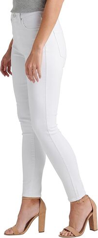JAG Jeans Women's Valentina High Rise Skinny Pull-on Jeans, White, 8 in Kuwait