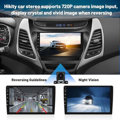 [2+64G] Android 13 Car Stereo Radio Kit for Hyundai Elantra 2014 2015 2016, 9 Inch Touch Screen Wireless Carplay GPS Radio with Android Auto WiFi Bluetooth HiFi RDS Backup Camera in Saudi Arabia