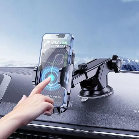 Phone Holder for car- Long arm car Phone Holder Mount, Suitable for car Dashboard/Windshield/Vent, car Adjustable Phone Holder, Compatible with All Smart Phones and Cars. in Saudi Arabia