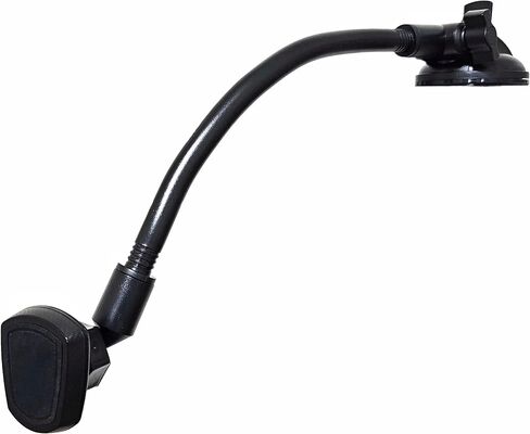 Magnetic Car Truck Phone Holder Mount Gooseneck 14-Inch Long Flexible Arm for Windshield Dashboard Mobile Holders 360-Degree Rotation, Strength Suction Cup, Anti-Shake Stabilizer Compatible All Phones in Saudi Arabia
