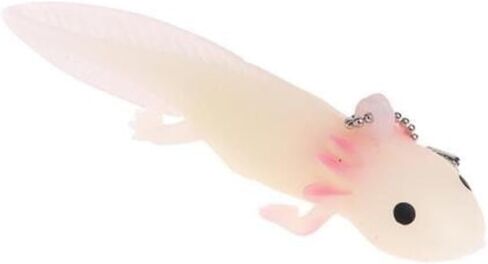 سلسلة مفاتيح Axolotl سلسلة مفاتيح مطاطية ناعمة إسفنجية برمائية سلمندر وردي نعسان أبيض أصفر أسود تشيبي Kawaii لطيف (axkC) in Kuwait