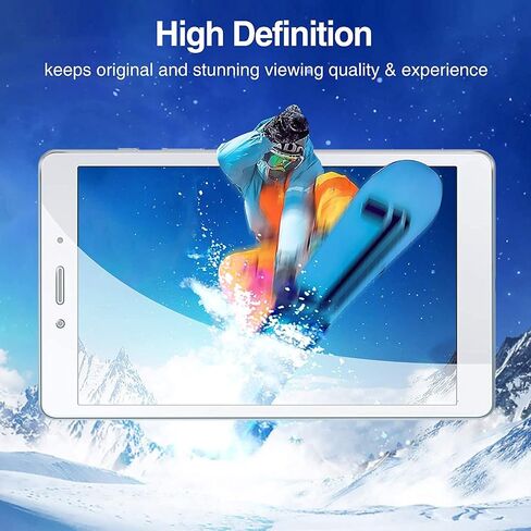 [2 Pack] ProCase Galaxy Tab A 8.0 2019 Screen Protector T290 T295, Tempered Glass Screen Film Guard for 8.0 inch Galaxy Tab A 2019 without S Pen Model SM-T290 (Wi-Fi) SM-T295 (LTE) in Saudi Arabia