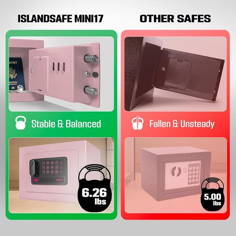 Deposit Safes Drop Small Safe Box Electronic Money Cash Safe with Digital Keypad & Keys，Mini Security Lock Safe Boxes for Coin Home Office Hotel Rooms Business Jewelry Gun (Black) in Saudi Arabia