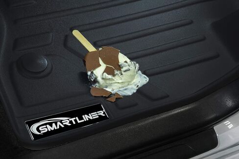 SMARTLINER Custom Fit Floor Mats 2 Row Liner Set Black for 2009-2012 Dodge Ram 1500 Quad Cab (2 Smaller Rear Doors) in Saudi Arabia