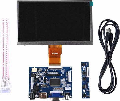 شاشة GeeekPi مقاس 7 بوصة 1024 × 600 HDMI شاشة LCD مع شاشة لوحة للقيادة لـ Raspberry Pi in Saudi Arabia