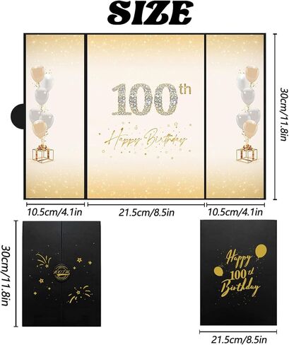 Crenics زينة عيد الميلاد الـ 100 للرجال والنساء، بديل كتاب ضيف عيد الميلاد الـ 100 الإبداعي، كتاب توقيع عيد الميلاد الـ 100 مقاس 18 × 12 بوصة، هدايا رائعة لعيد الميلاد الـ 100 in Kuwait