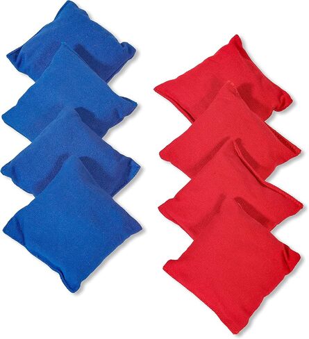 Trademark Innovations 4" Cornhole Bean Bag Toss Set for Cornhole Game (Set of 8, Red and Blue) in Saudi Arabia