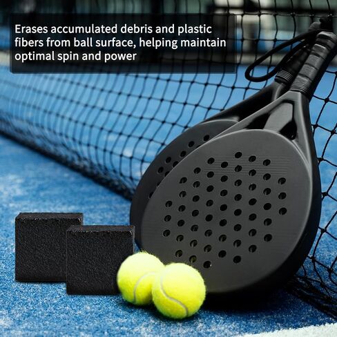 2PCS Pickleball Paddle Eraser, Pickleball Paddle Cleaner for Carbon Fiber Paddle, Natural Rubber Bar | Remove Ball Residue, Erase Pickleball Paddle Stains Scratches in Saudi Arabia