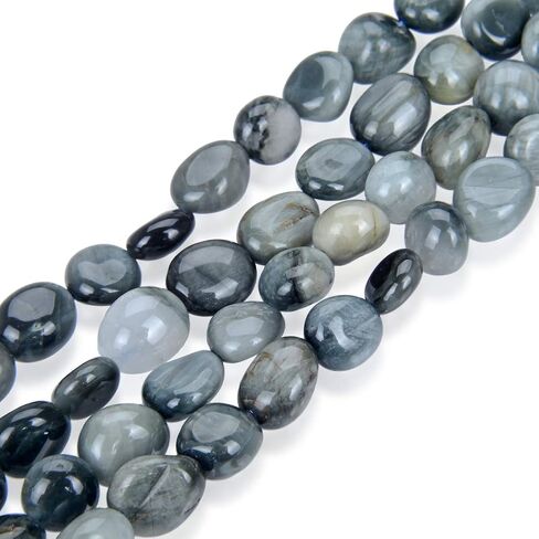 1 Strand Adabele Natural Amazonite Amazonstone Gemstone Loose Beads 8mm to 12mm Free Form Oval Tumbled Pebble Gem Stone Spacer 15 inch for Jewelry Making GZ12-6 in Saudi Arabia