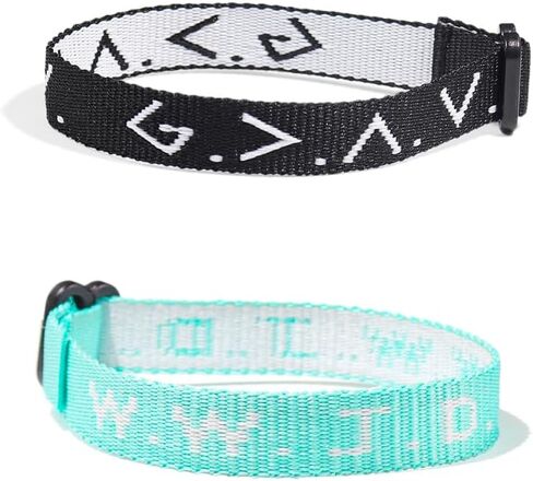 Pingyongchang WWJD Bracelets What Would Jesus Do Bracelet Matching Friendship Braided Rope Letter Protection Inspirational Religious Christian Bracelets for Women Men Teens Girl in Kuwait