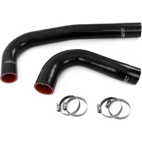 Black Silicone Radiator Hose Kit Coolant Compatible for 2010 Dodge 2011-2012 Ram 2500 3500 Pickup 6.7L Diesel Cummins, 57-1308-BLK in Saudi Arabia