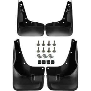 A-Premium Set of 4PCS Mud Flaps Splash Guards Mudguards Mudflaps Compatible with Mercedes-Benz GLE300d 2016, GLE350 GLE400, Sport Utility, with Running Board, Front and Rear(Driver & Passenger Sides)
