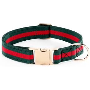 Adjustable Dog Collar with Bell-Special Design Patterns, Ultra Comfy Soft Nylon Breathable Pet Collar for Small Medium Large Dogs