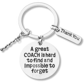 Twirling Charm Coach Keychain - Twirling Jewelry - Great Coach Is Hard to Find and Impossible to Forget Keychain