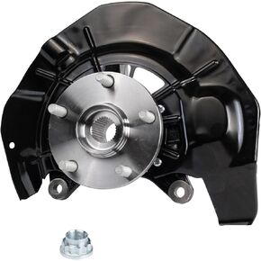 TRQ Front Steering Knuckle & Wheel Bearing Hub LH Left Driver Assembly Compatible with 2006-2007 Toyota Highlander 2004-2006 Lexus RX330 2007-2009 RX350 2006-2008 RX400h 698-427 4321208020 435020E030