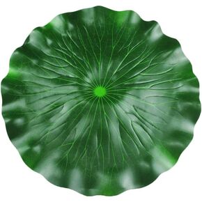 DOITOOL Lily Pads for Ponds Artificial Floating Foam Lotus Leaves, 2PCS Realistic Lily Pads Leaves 23.6 Inch Large Artificial Water Lily Pads Ornaments for Pond Pool Aquarium Water Decoration