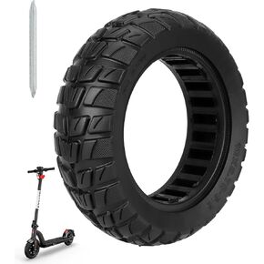 10x2.7-6.5 Scooter Tire, 70/65-6.5 10 inch Solid Tire, Tubeless Tyre for Hover-1 Alpha Evercross H5 Emove Cruise hiboy max3 Kugoo M4 Pro Zero 10x Dualtron Electric Scooter (1Pcs)