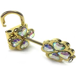 Lock and Key Necklace White with golden chain,Lock can be opened