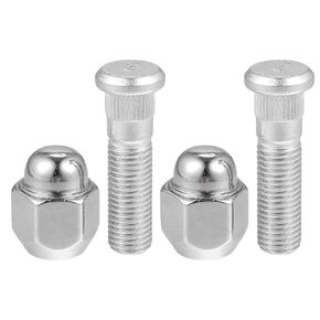 No.52950-14140/52950-M1000 M12-1.5 Wheel Stud Bolt for Hyundai Elantra Santa Fe for Kia Forte Rio/Front Rear Left Right Wheel Lug Stud/Alloy Steel 12.97mm Knurl 21mm Hex/ 1 Set