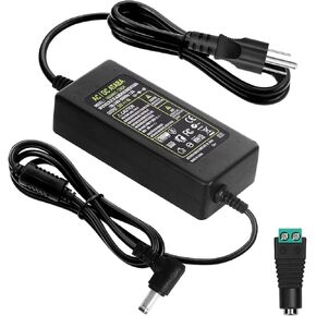 HOUHUI 24V 4A Power Supply Adapter, AC 100-240V to DC 24 Volt 4 Amp 96W Suit 3A 2A 1A Device Transformer AC/DC Power Adapter Converter with 5.5x2.5mm Plug for LED Strip Light CCTV Camera LCD Monitor