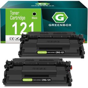 GREENBOX Compatible CRG-121 Toner Cartridge Replacement for Canon 121 CRG121 CRG-121 3252C001 for Canon imageCLASS D1620 D1650 Printer (2 Black, 5,000 Pages)