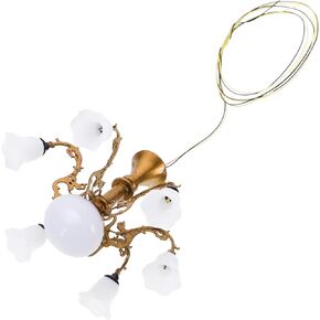 Model Chandelier Mini Lamp Doll House Mini Chandelier Tiny House Chandelier Lamp Tiny House Lamp Tiny House Ceiling Lamp Dollhouse Led Chandelier Dollhouses Miniature Furniture Abs