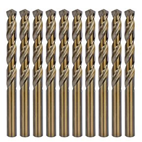 HSS Cobalt Drill Bit 19/64 in. HSS Co M35 Jobber Length Twist Drill Steel Metal-10Pcs