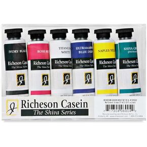 Jack Richeson 120533 37-Ml Artist Casein Colors, Set of 6