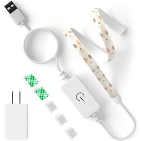 GIPOYENT Sewing Machine Light Strip Plug, 11.8 in Sewing Machine Light Strip and 6.56ft USB Cable with Touch Adjustment for Sewing Machines