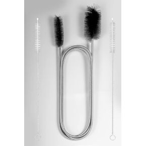 فرشاة تصريف مرنة، فرشاة تنظيف أنبوبية مزدوجة الأطراف بطول 66 بوصة، وعبوتين من فرشاة تنظيف المصاصة مقاس 8 بوصة in Kuwait