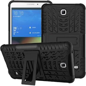 DETUOSI Shockproof Case for Samsung Galaxy Tab 4 7.0" 2014 (Model: SM-T230NU/ T237P), 2-Layers Hybrid Heavy Duty Multi-Angle Kickstand Protective Cover for Samsung Galaxy Tab 4 7.0" Case for Kids