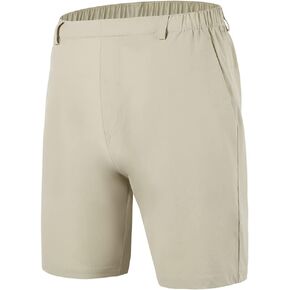 HUGE SPORTS Men's Stretch Golf Shorts Quick Dry Lightweight Flat Front Casual Workout Shorts