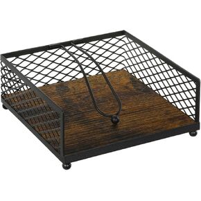 حامل مناديل لخشب الطاولة، حامل مناديل مسطح حديث مع ذراع مرجح، حامل مناديل للمناديل الورقية، حامل مناديل المزرعة للمطبخ، المطعم، الطعام، الهواء الطلق in Kuwait