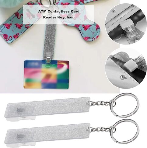 2x Card Grabbers Credit Card Puller Keychain For Long Nails Key Ring With Eye-Catching Color Acrylic Debit in Saudi Arabia