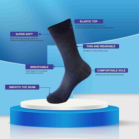 جوارب ALEX YVN قطنية أصلية للرجال، 14 قطعة in Kuwait