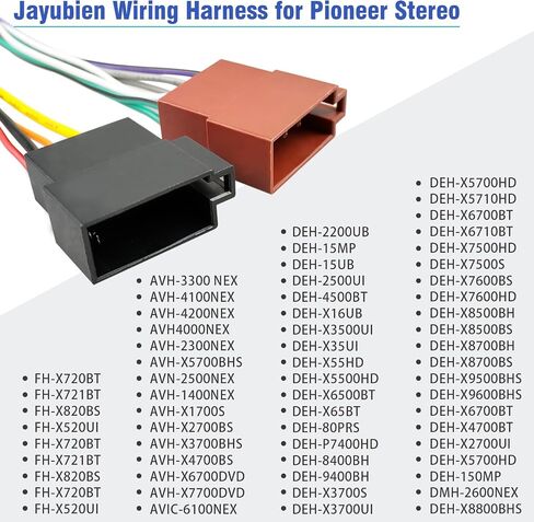 مجموعة أسلاك راديو السيارة متوافقة مع محول ستيريو Pioneer AVH AVIC FH DEH in Saudi Arabia